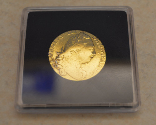 1775 22ct gold full guinea (encapsulated