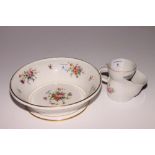 A Minton "Marlow" bone china bowl and a shaving mug