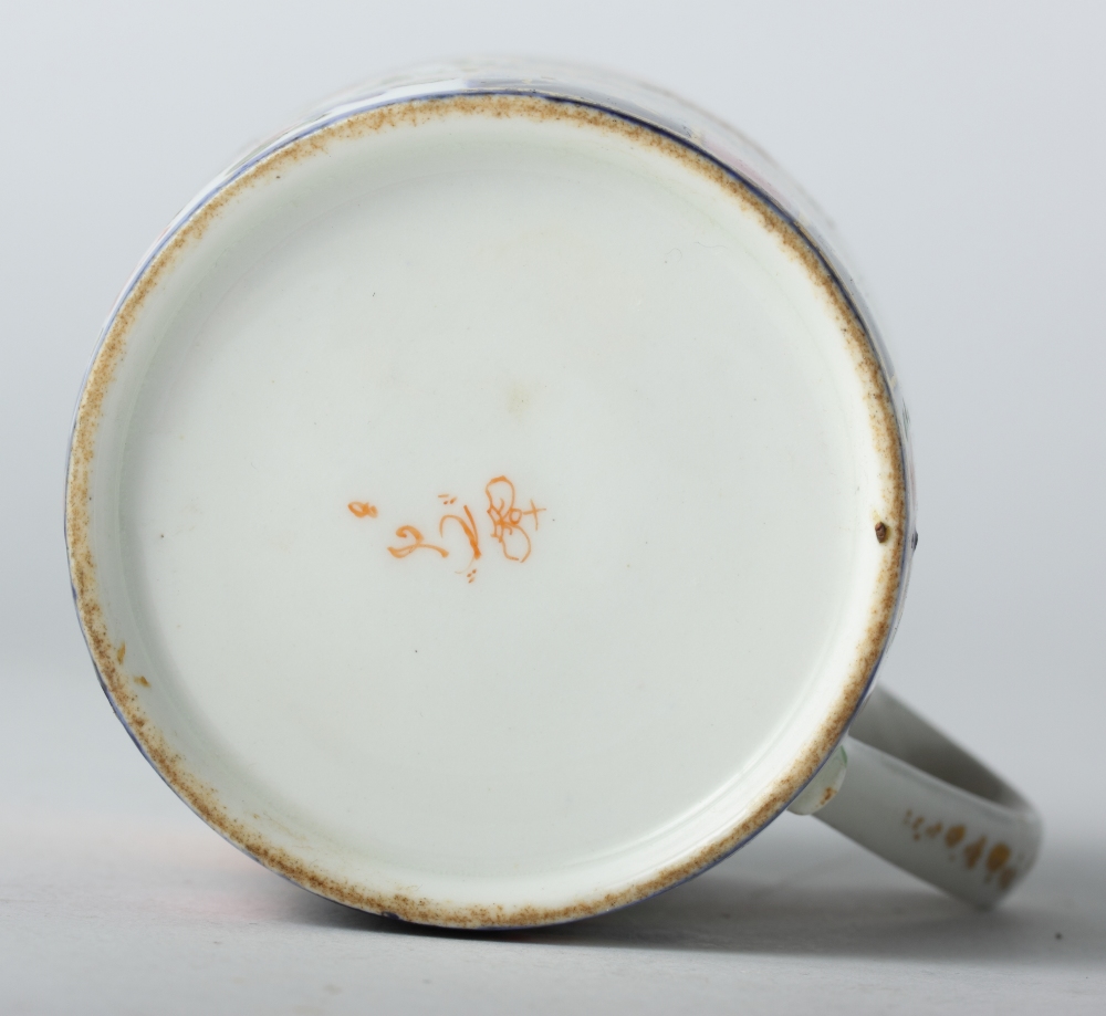 A pair of 19th Century blue and gilt decorated cabinet plates with hand-painted floral centres, a - Image 8 of 8