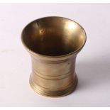 An early 18th Century bronze mortar, 3 1/4" high