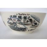A limited edition Wedgwood "Boat Race Bowl" designed by Eric Ravilious, 90/200, 12" dia