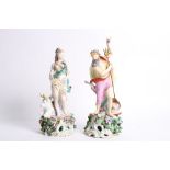 A pair of Samson "Derby" figures, Neptune and Europa, 12" high