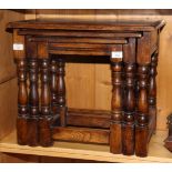 A nest of three 17th Century design oak rectangular coffee tables, largest 22" x 14"