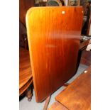 A 19th Century mahogany rectangular tilt top breakfast table, on tripod base, 47" x 37"