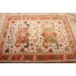 Two modern Persian design rugs