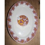 A set of ten Limoges Havilland china dinner plates, six matching dessert plates and two oval