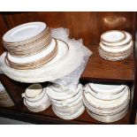 A Whieldon ware "Blythe" pattern part dinner service, forty-four pieces approx, together with a
