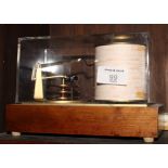 A mid 20th Century barograph and papers