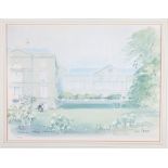 Hugh Casson: a signed limited edition colour print, view of Worcester College, Widdowson: two