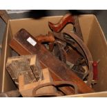 A collection of early 20th Century woodworking tools