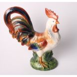 A ceramic model of a cockerel, 14 1/2" high