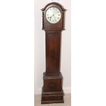 A 20th Century oak long case clock of Jacobean design