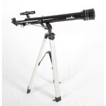 A Skywatcher 60/700 refractor telescope, two lenses, Barlow, and tripod, etc