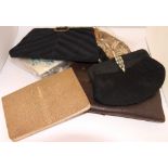 A number of ladies' 1930s/1940s and later bags and purses to include a French beaded bag, a Swan &