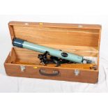 A Penncrest astronomical refractor telescope, in wooden case