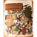 A large collection of Britains and other farm animals, figures, trees and other accessories