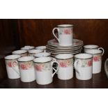 A Royal Doulton bone china "Claudia" coffee service