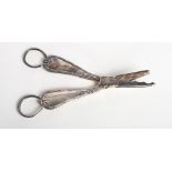 A pair of silver grape scissors, 5.1oz troy approx