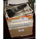 A large collection of topographical postcards