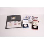 A silver proof Royal Wedding crown 1981, in case, a silver 400th anniversary Coronation proof crown,