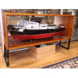 A scratch built scale model of the tug "Seebee" constructed by M J Glandfield, together with a