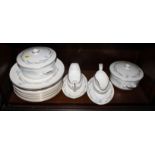 A Royal Worcester "Harvest Ring" part dinner service, nine dinner plates, eight side plates, a