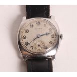 A mid 20th Century mid-size Rolex wristwatch with stainless steel case and manual wind mechanical