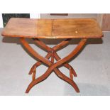 A mahogany coaching table, 35" x 17"