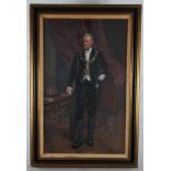 Charles Haigh Wood: a late 19th Century oil on canvas, portrait of a gentleman with chain in court