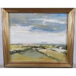 M I V Atkinson: an oil painting, Impressionist landscape, 10" x 12", signed and dated 1912, in