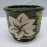 A Moorcroft Bermuda Lily pot c.1970; diameter 10.5cm