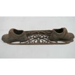 An early 20th century cast iron boot scr