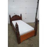 A substantial Continental single bed hav