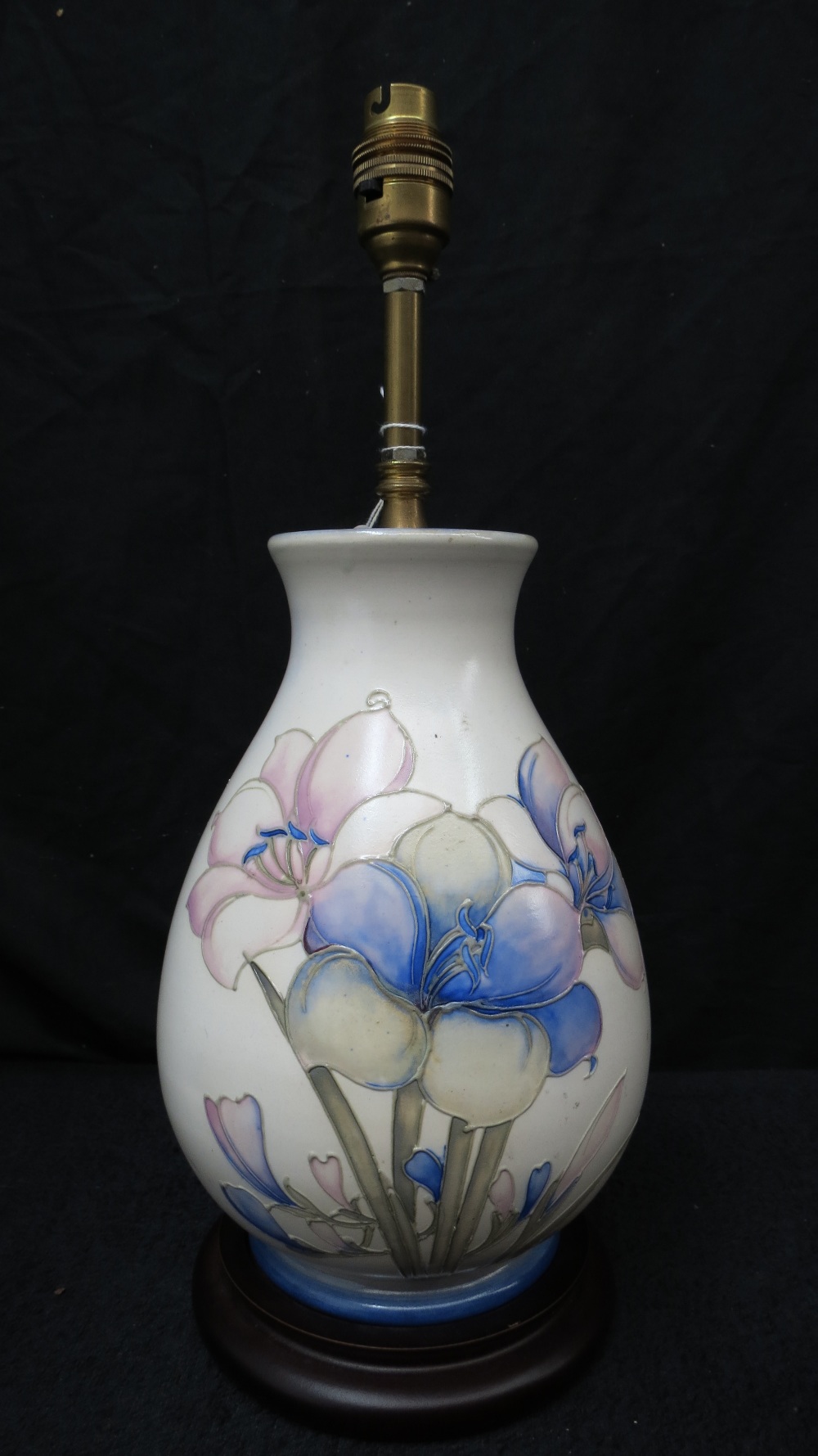 A William Moorcroft large table lamp wit