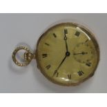 A fine slim pocket watch by Golay, Fils