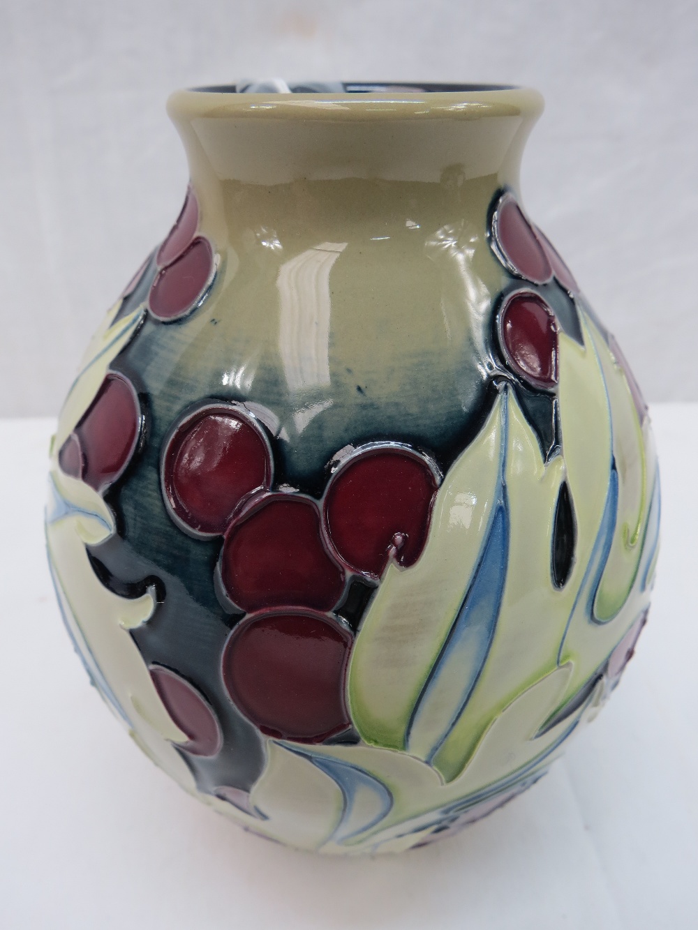 A Moorcroft vase with Acanthus design be