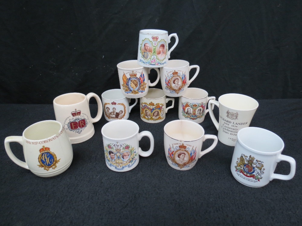 A collection of commemorative ware, pred