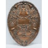 An 1875 shield plaque from Wolverhampton