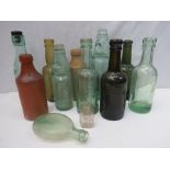 A quantity of vintage and antique glass