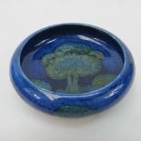 A Moorcroft Moonlit blue pattern dish, c