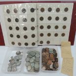 A quantity of British silver coinage pre