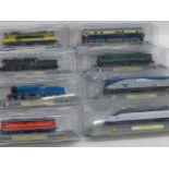 Eight die cast locomotives in their orig