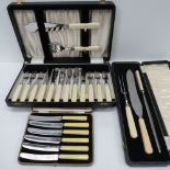 Three piece carving set by Reliance, fou