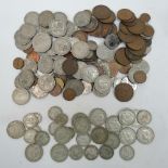 A quantity of British debased silver coi