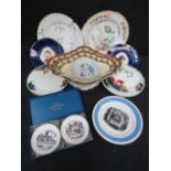 Two Royal Worcester pin dishes, two dish