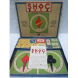 A vintage SHOC card and board game with