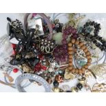 A collection of costume jewellery