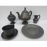 A black Basalt ware batchelors tea for o