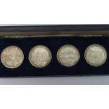 Four Winston Churchill silver medals to