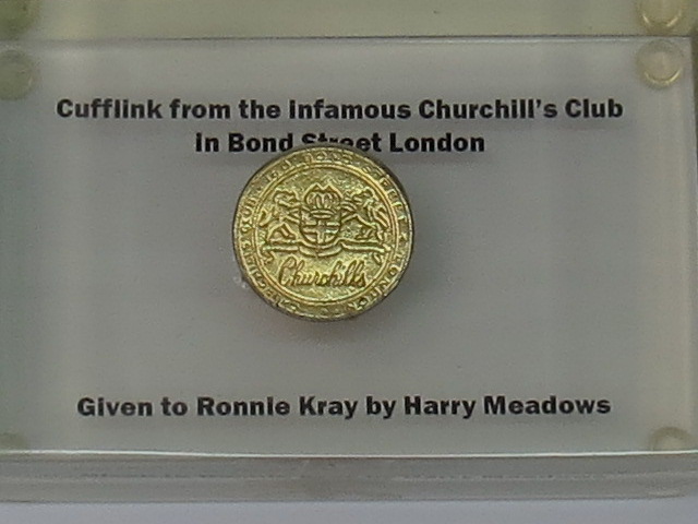 A cufflink from the infamous Churchills